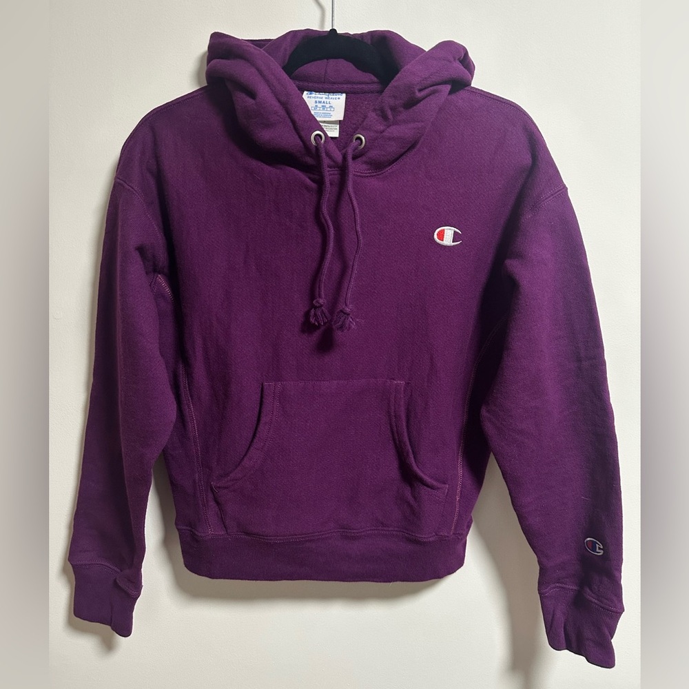 Champion Reverse Weave Purple Hoodie